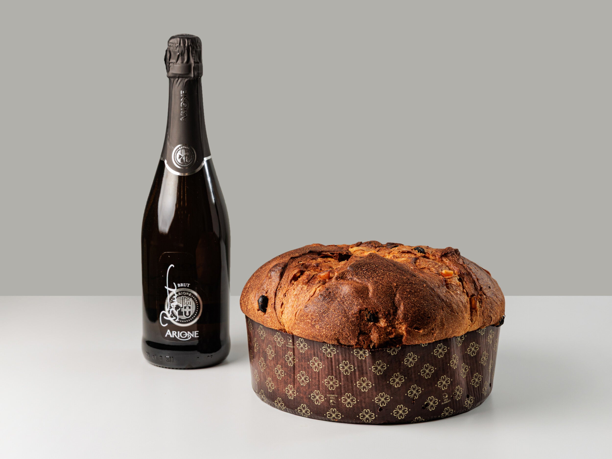 Panettone e spumante Arione