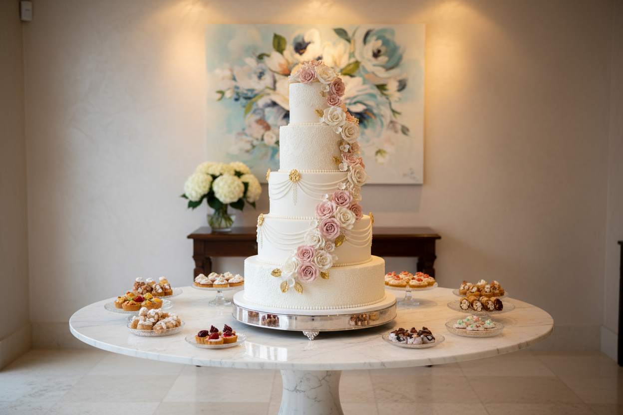 dietro non mettere il quadro con scritto pasticceria ma un quadro generico